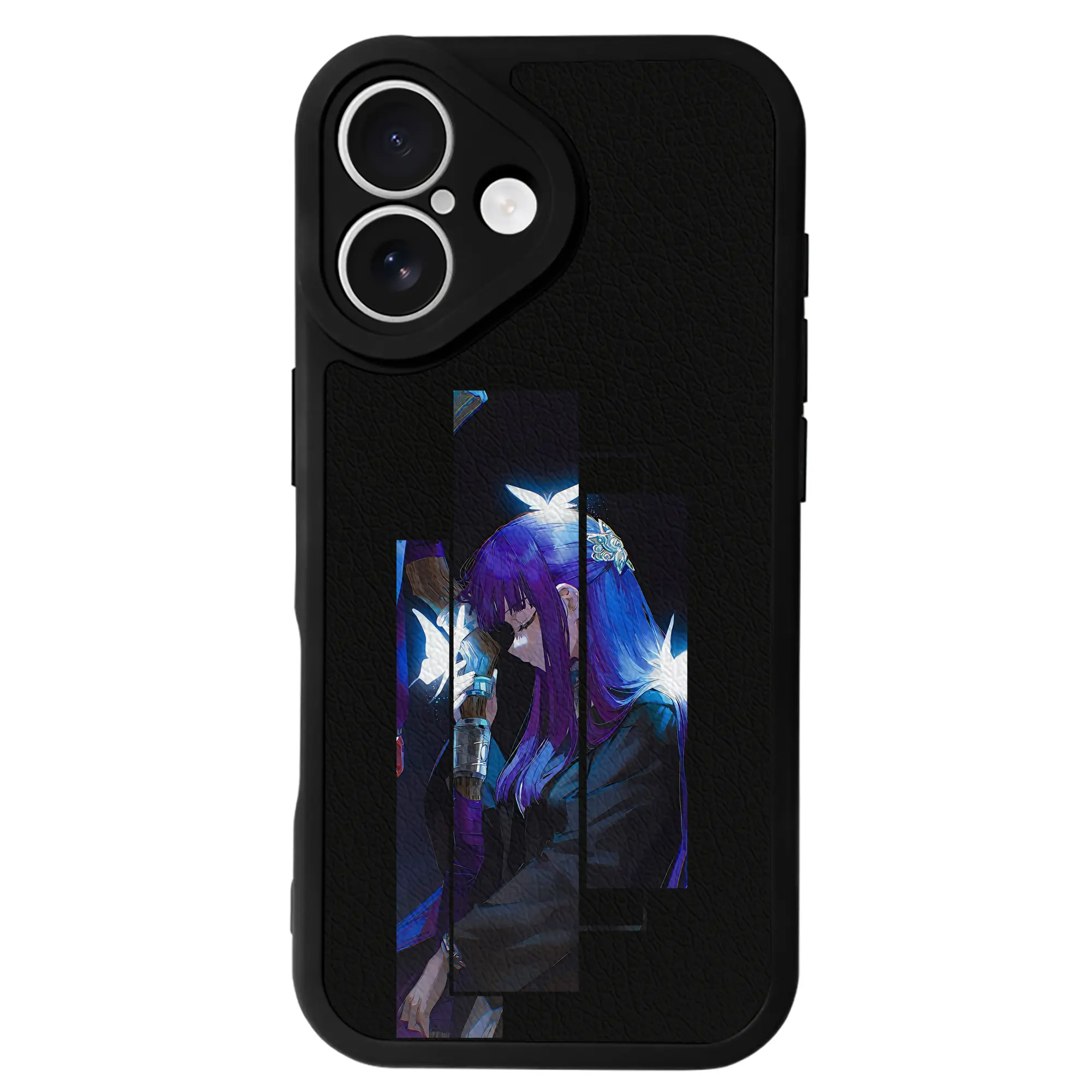 葬送のフリーレン（Frieren） グッズ,フェルン（Fern） - IPhone 16シリーズ対応 ・ シリコンスマホケース ・ レザー調 ・ 高精度フィット ・ 耐衝撃 ・ ワイヤレス充電対応 ・ 精密カット